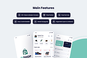 PiShop - Shopping App Figma Template, an App Template by Pixency (Thumbnail 3 of 6)