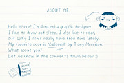 Arizona Hand-written Font, a Font by Nonceni (Thumbnail 5 of 8)