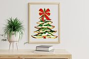 Coquette Bow Christmas Tree Clipart, an Illustration by Libby Wishes (Thumbnail 4 of 7)
