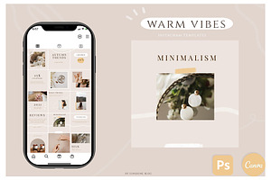 Instagram Templates Warm Vibes