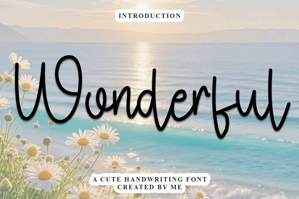 Wonderful, a Handwritten Font by InermediaSTUDIO (Photo 1 of 7)