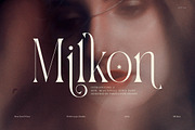 Milkon Elegant Serif Font, a Serif Font by Perfectype (Thumbnail 1 of 8)