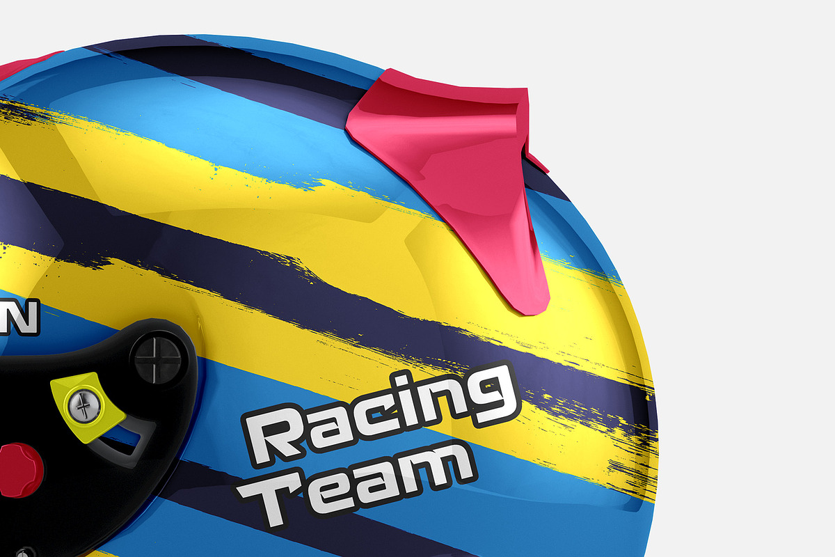 Helmet Mockup - 4 views, a Merchandise Mockup by Illusiongraphic (Photo 12 of 18)