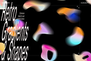 Retro Gradients & Shapes, a Background Graphic by Nomad Visuals (Thumbnail 1 of 31)