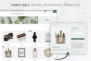 Wix Website Template Eucalyptus