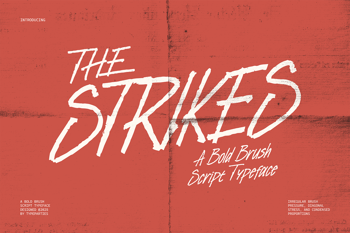 Strikes - Handwritten Brush Font, a Handwritten Font by Typeparties (Photo 3 of 12)