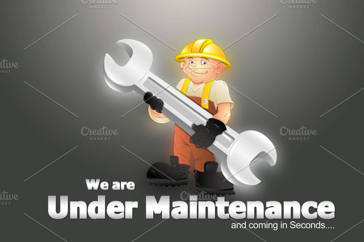 Under Maintenance Backgrounds, a Templates & Theme by TrueMitra Designs