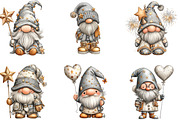Sparkling New Year Gnome Clipart, an Illustration by CraftArtStudio (Thumbnail 6 of 6)