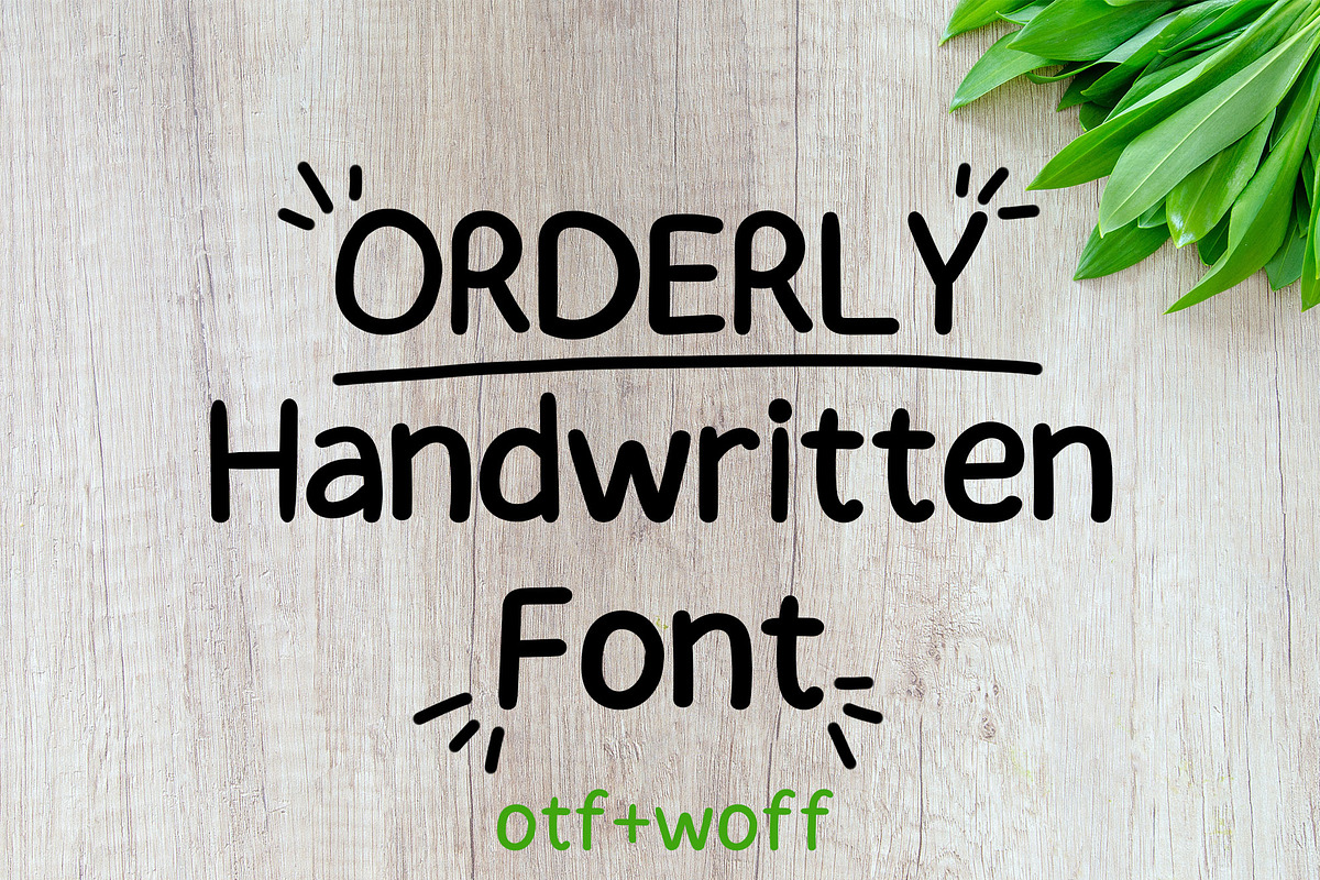 Orderly Handwritten Font, a Sans Serif Font by AltType (Photo 1 of 5)