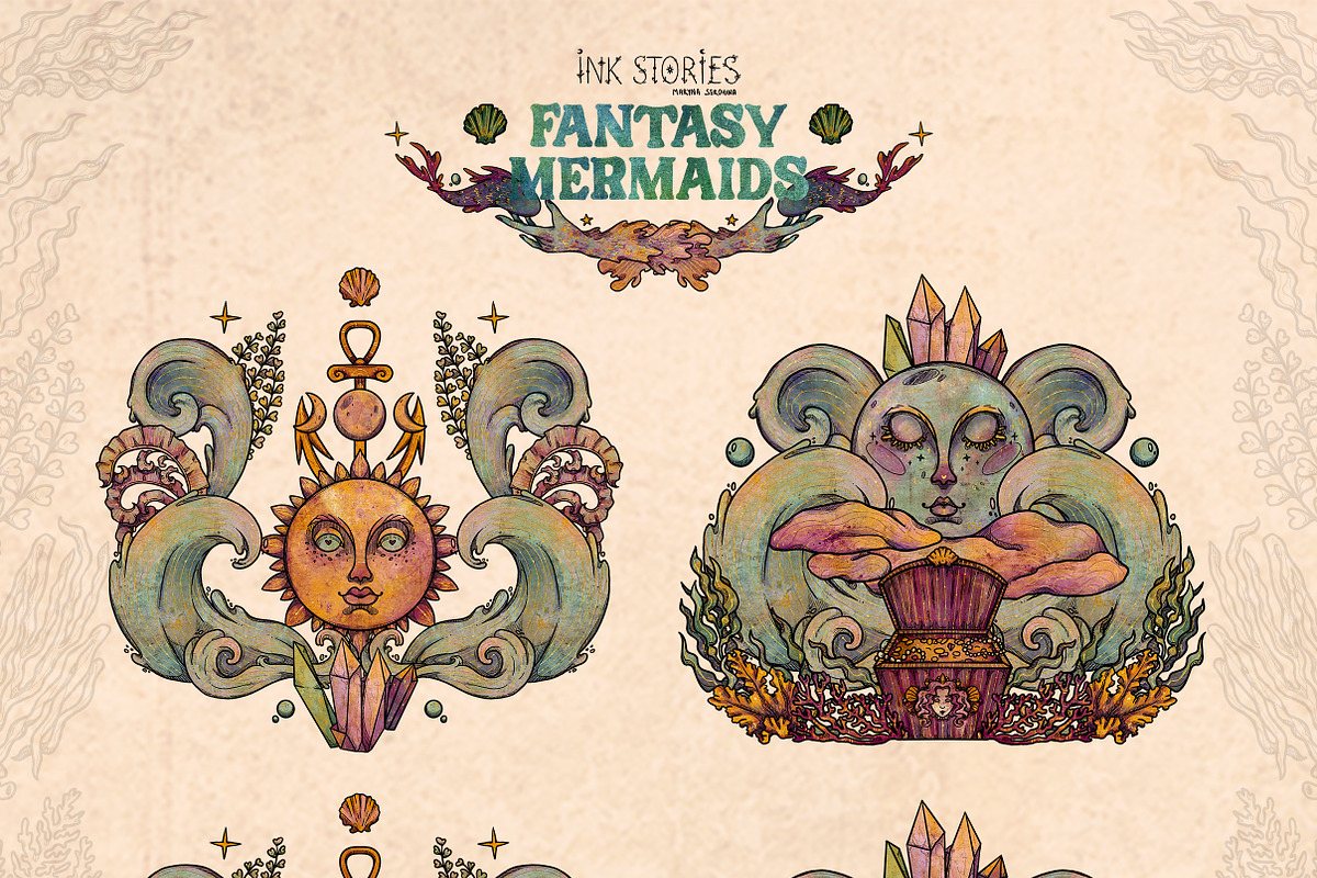 Fantasy Mermaids, a Person Illustration by Ink Stories (Photo 15 of 24)