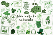 Whimsical Lucky St Patrick Clipart, an Illustration by Markicha Art (Thumbnail 1 of 7)