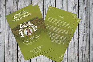 Funeral Prayer Card Template-V660