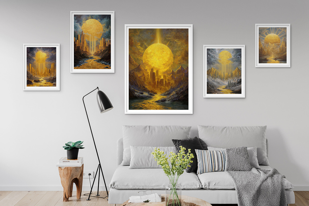 Golden Radiance Illustration, a Decorative Illustration by Housui Patterns (Photo 12 of 12)