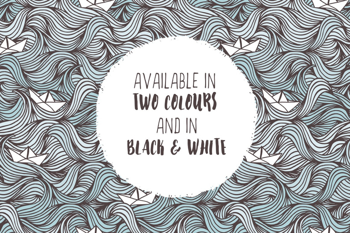 Wave Pattern - Seamless design, a Pattern Graphic by Franzi draws (Photo 2 of 5)