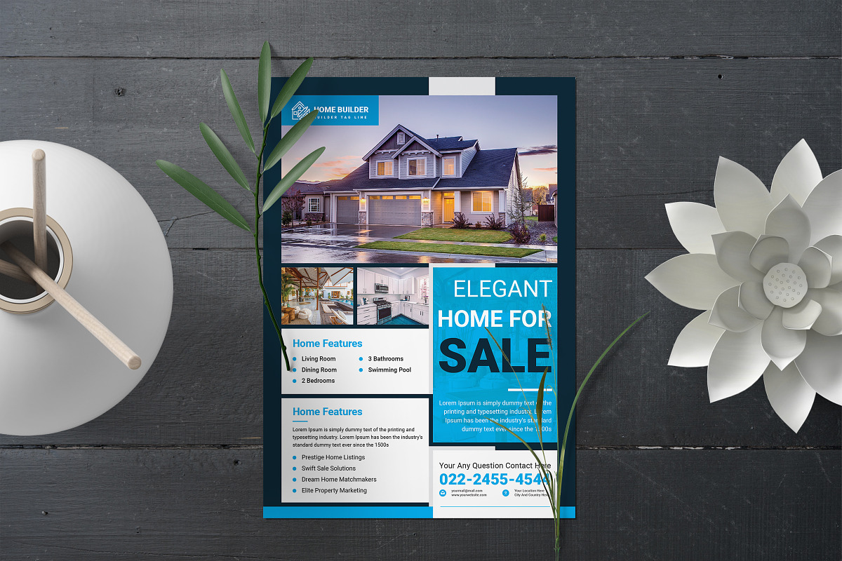 Modern Real Estate Flyer, a Flyer Template by Graphiexperto (Photo 8 of 11)