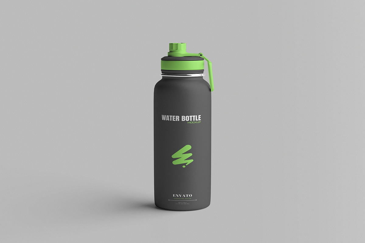 Water Bottle Mockup, a Cups & Container Mockup by hokagata (Photo 2 of 5)