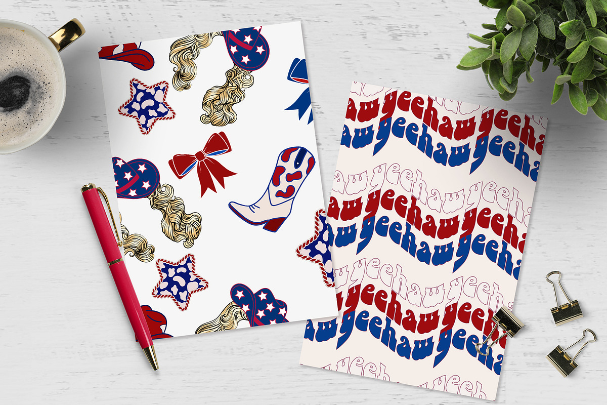 FOURTH OF JULY PAPER PACK, a Background Graphic by The GG Shop (Photo 6 of 6)
