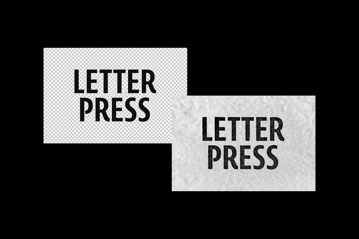 Letter Press Text Effect, a Layer Style Add-On by Design Squad