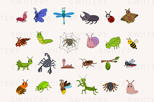 Bugs And Insect Clipart - Swiitery