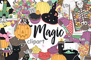 Magic Clipart, a Seasonal Illustration by GlamArtZhanna (Thumbnail 1 of 5)