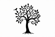 Birds on Tree SVG Cutting Files, an Illustration by jahid234 (Thumbnail 2 of 8)