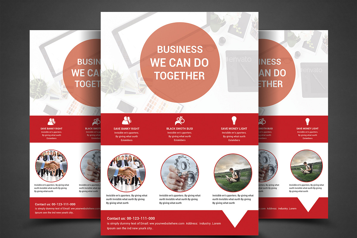 Multipurpose Business Flyers Templat, a Flyer Template by AfzaalGraphics (Photo 1 of 4)