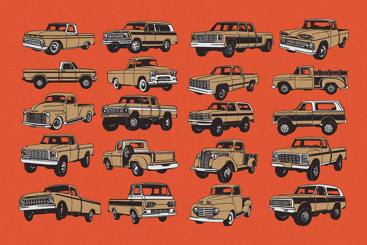 Car Illustration Pack, a Transportation Illustration by Megflags (Photo 4 of 4)