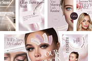 216 Lash Tech Canva Templates, a Social Media Template by MOAROShop (Thumbnail 4 of 11)