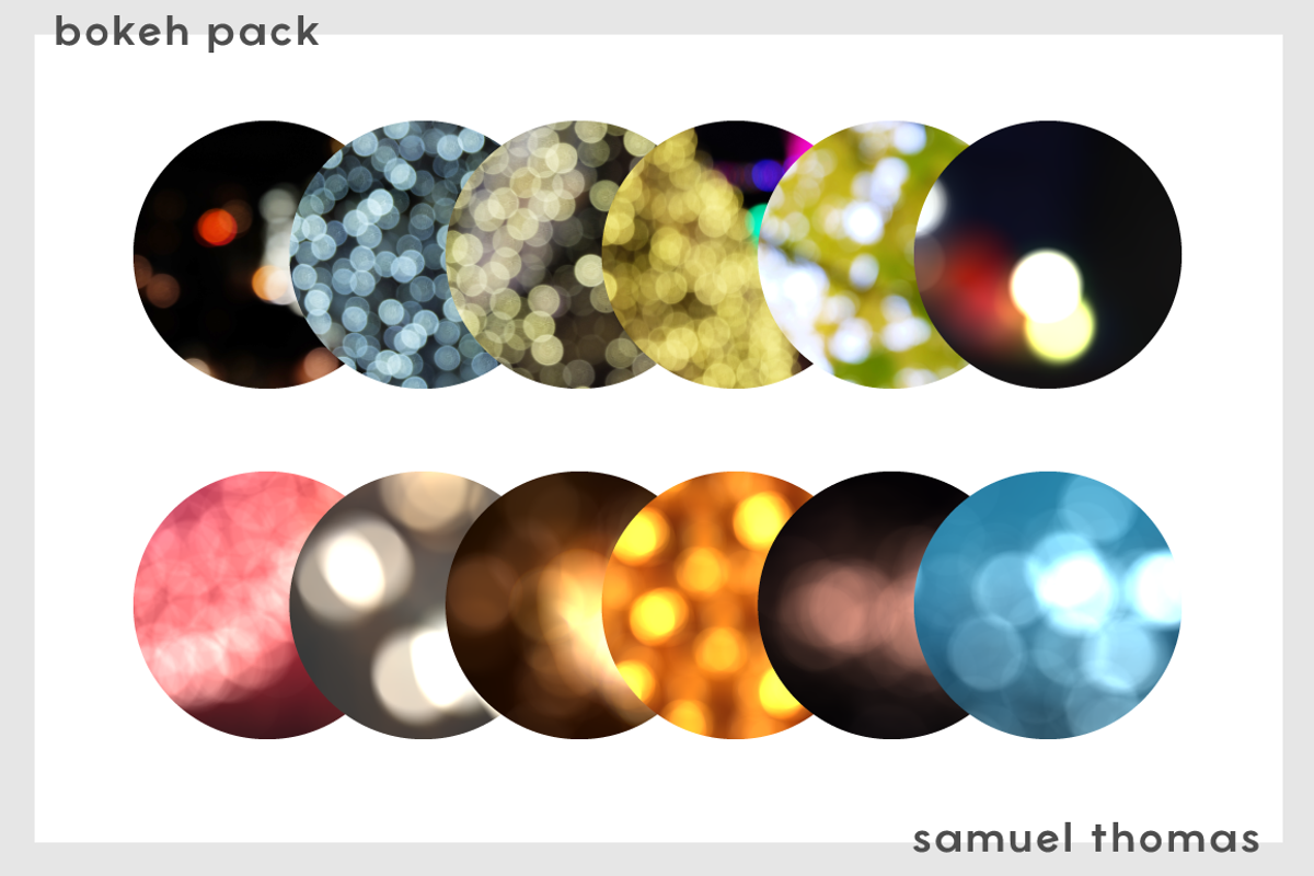 25 Real Bokeh Backgrounds / Overlays, a Texture Graphic by Uncommon Mockups (Photo 2 of 6)