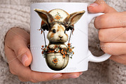 Whimsical Easter Bunny Clipart PNG, an Illustration by Canvas Craft (Thumbnail 5 of 7)