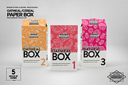 Paper Oatmeal Box Packaging Mockup, a Cups & Container Mockup by INCDesign (Thumbnail 10 of 14)