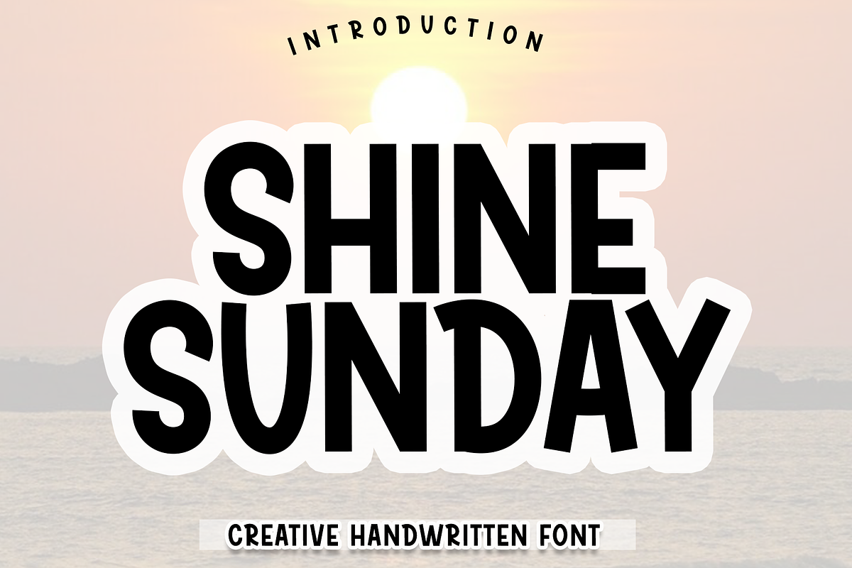 Shine Sunday, a Script Font by InermediaSTUDIO (Photo 1 of 8)