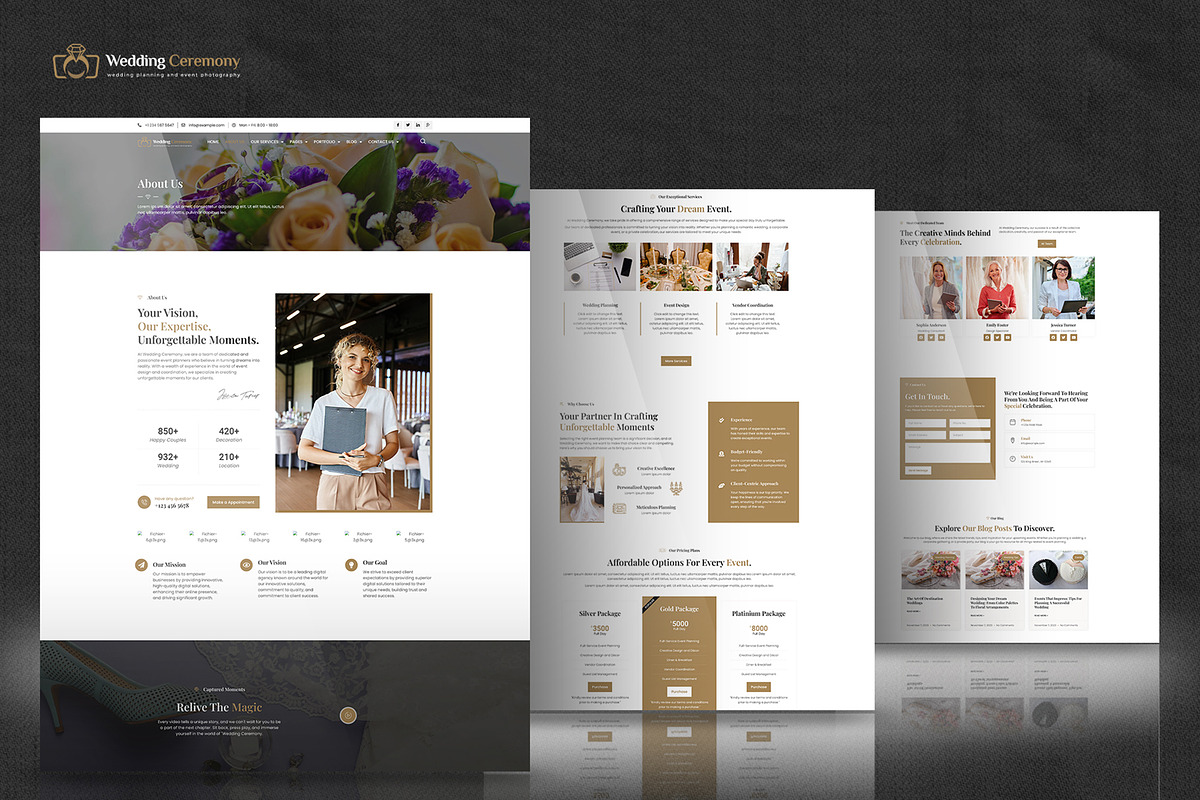 Wedding Ceremony - Elementor Pro Kit, a Websites & App Template by Select Agency Designs (Photo 5 of 7)