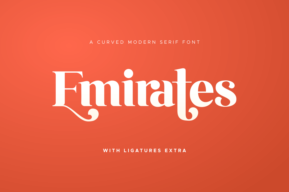 Emirates - Beautiful Curved Font, a Serif Font by Sensatype (Photo 25 of 25)