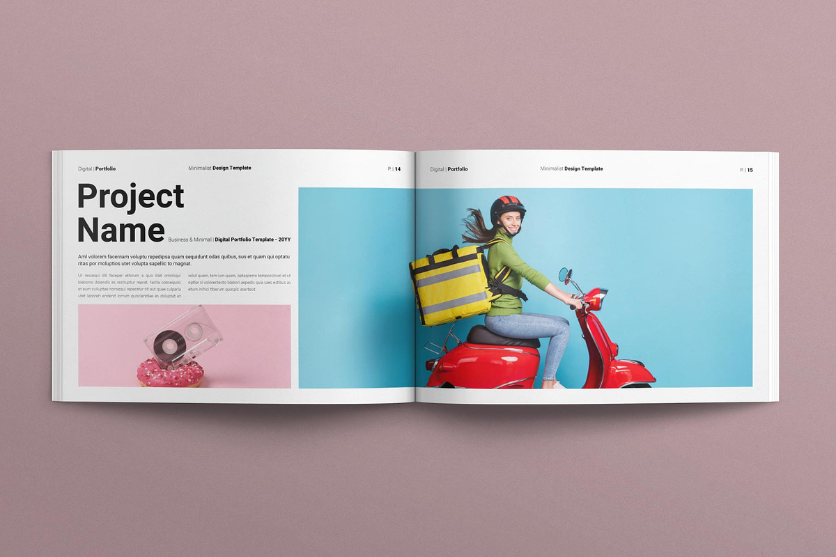 Digital Portfolio Template Landscape preview 6