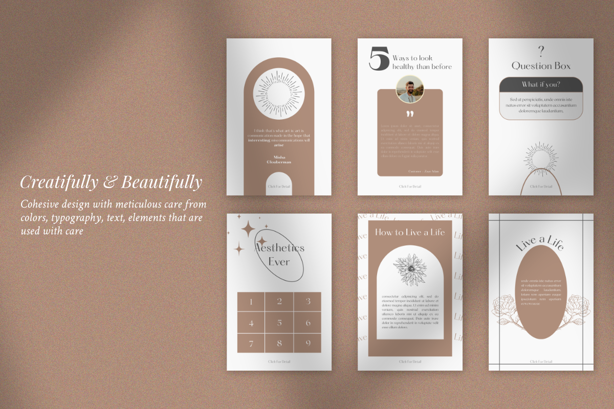 Live Life - Pinterest Canva Template, a Social Media Template by ZAF Studio (Photo 4 of 7)