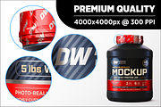 5lb Whey Protein Jar Mockup D1-Pro, a Packaging Mockup by Design Warlord (Thumbnail 12 of 16)