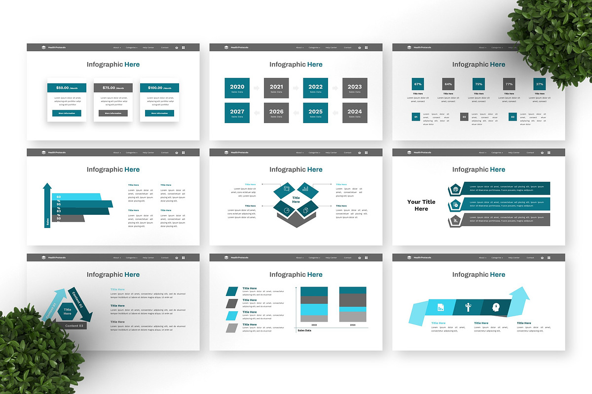 Health Protocols - Medical PPT, a Presentation Template by Deepslide Studio (Photo 2 of 6)