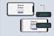 Animated iFone X & Galaxy S9 Mock-Up, an iPhone Mockup by Modern Studio (Thumbnail 2 of 3)