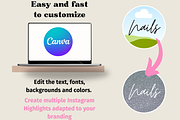 Insta Story Highlight Covers Canva, a Social Media Template by GraphiCarola (Thumbnail 4 of 10)