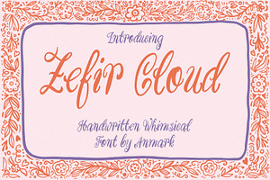 Zefir Cloud Whimsical Wedding Font