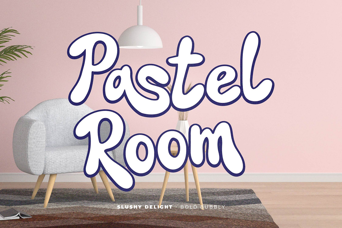 Slushy Delight | Bold Bubbly Font, a Handwritten Font by Denustudios (Photo 3 of 13)