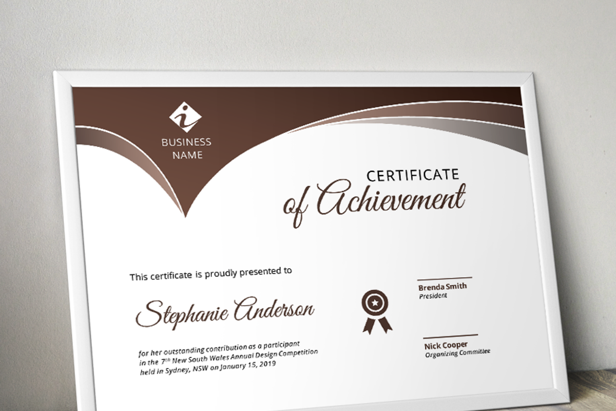 Certificate template, a Stationery Template by Inkpower (Photo 5 of 6)