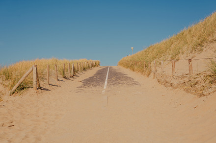 The road from the sandy beach, a Nature Photo by EugeniVyShop