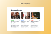 We Love New York Blog UI Kit, an UI Kit Template by AE.design (Thumbnail 5 of 8)