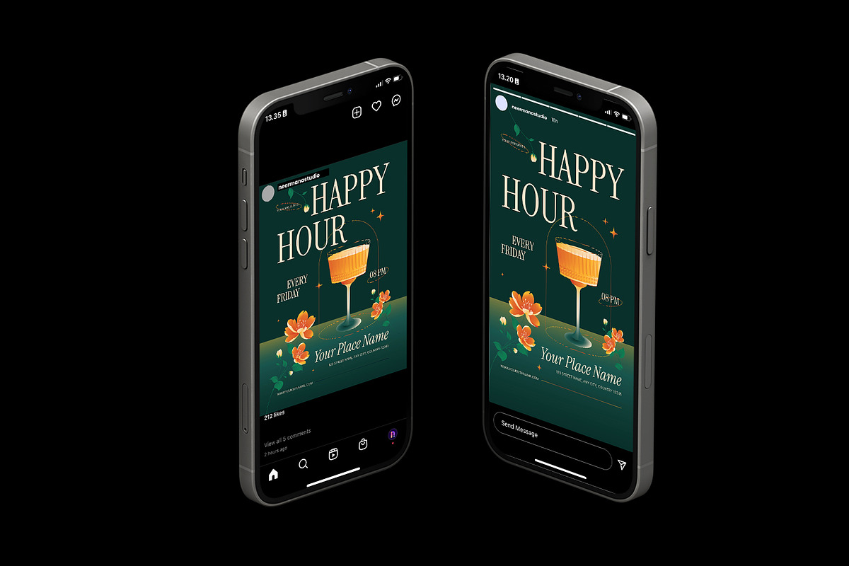 Summer Cocktail Happy Hour Fly, a Flyer Template by Neermana (Photo 4 of 4)