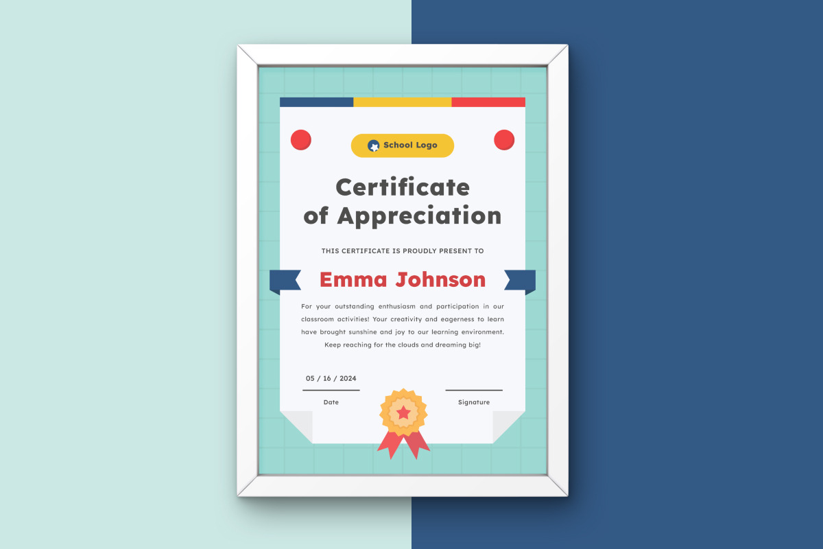 Creative Education Certificate Templ, a Print Template by twinstd (Photo 3 of 3)