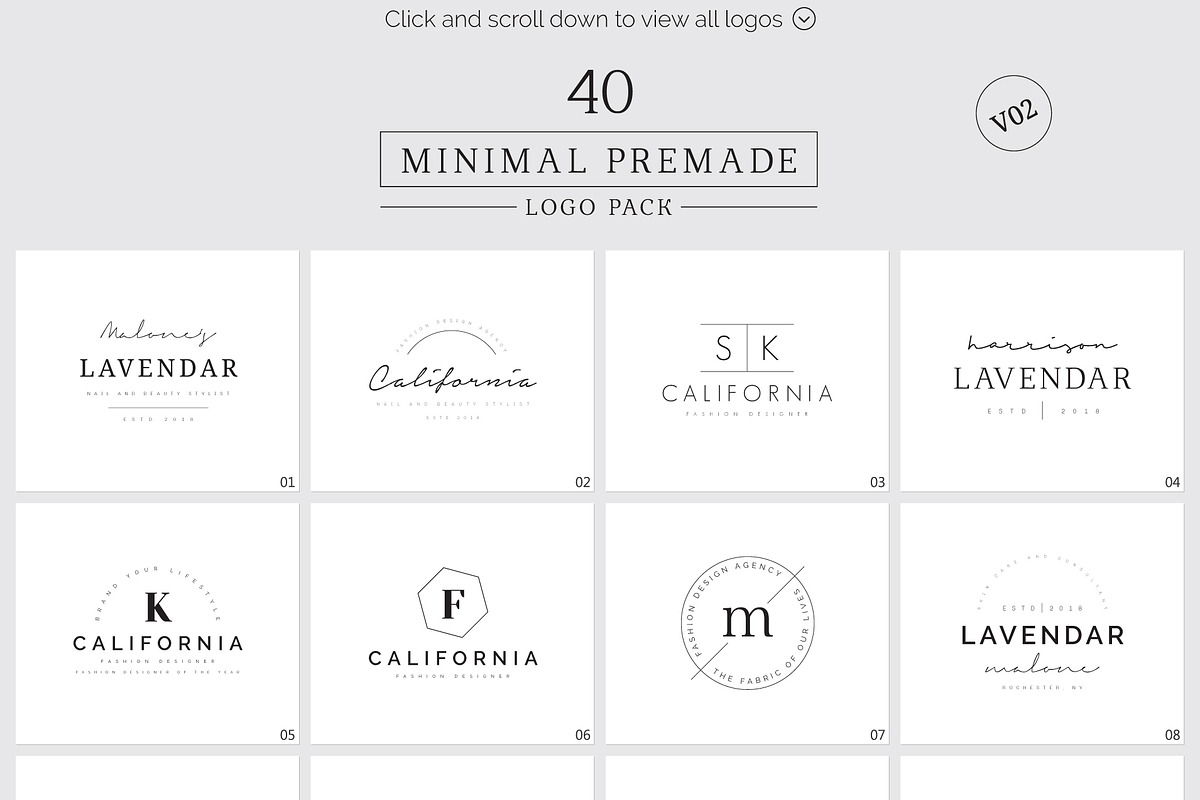 1200 Premade Logos Mega Bundle, a Branding & Logo Template by XpertgraphicD (Photo 18 of 60)