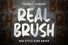 Real Brush - Handbrush Font