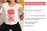 Groovy Capybara Valentine Clipart, an Animal Illustration by ponponartwork (Thumbnail 4 of 5)